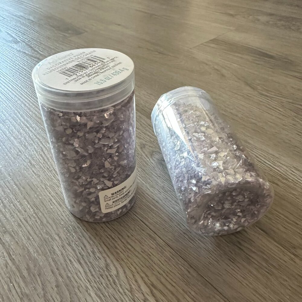 NEW Purple Crushed Glass Vase Décor - Ashland (Michael's) 15.5 oz / 439.4 g